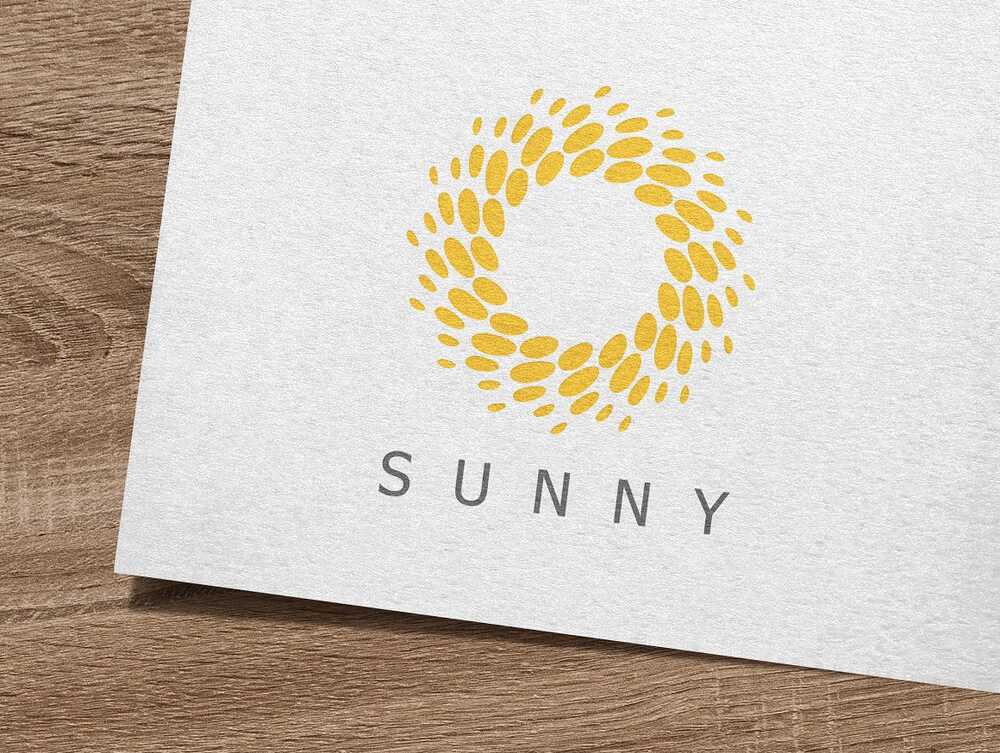 A sunny logo template