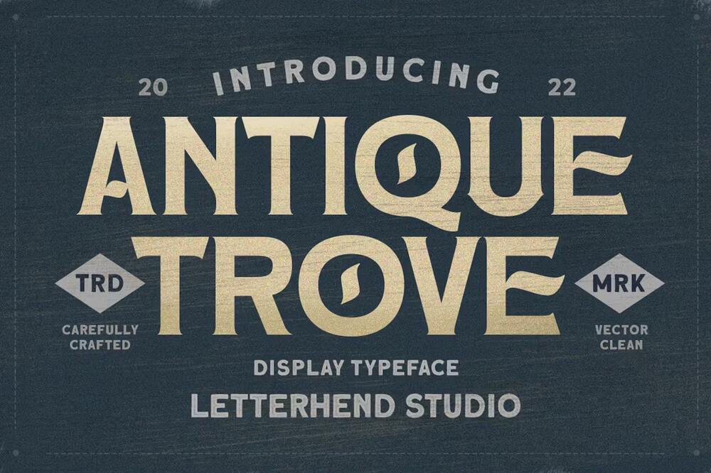 A antique display typeface