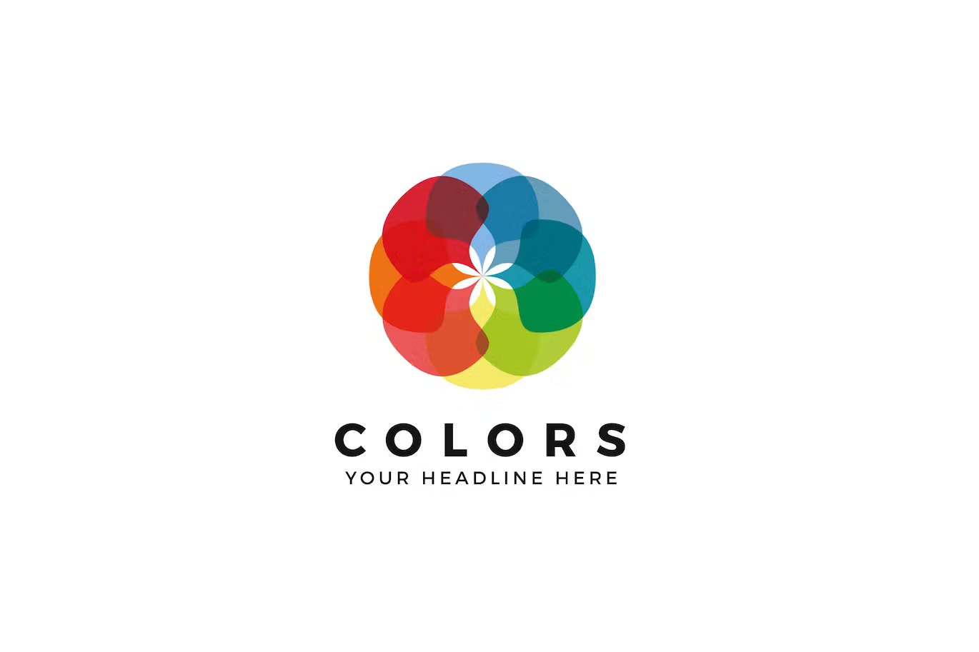 A colors logo template