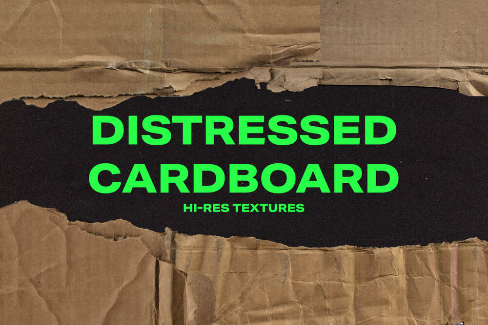 A distressed cardboard textures