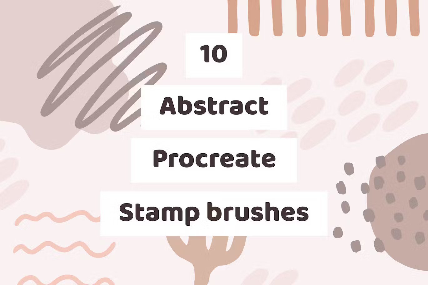 A set of abstract stamp brushes for procreate