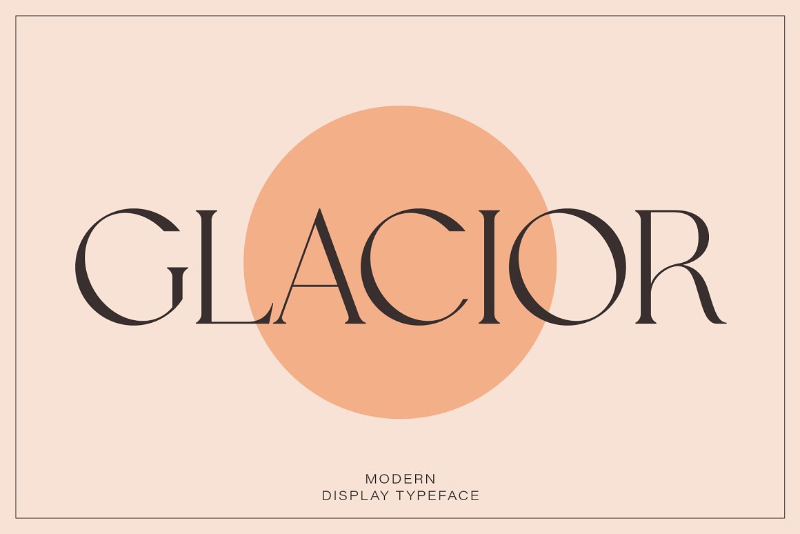 A modern display serif font