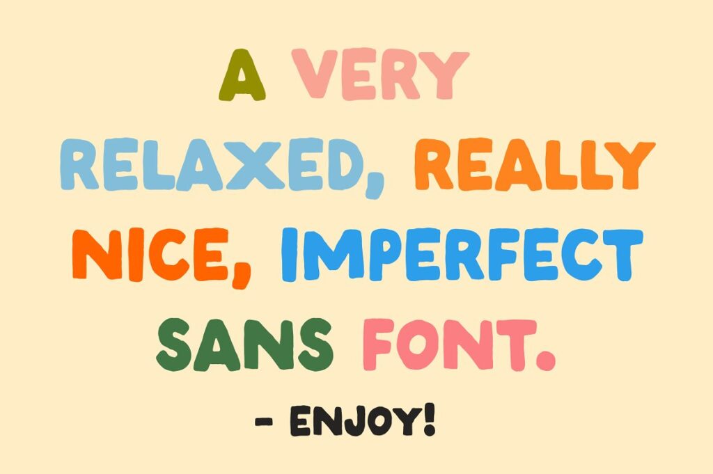 A handwritten sans serif font
