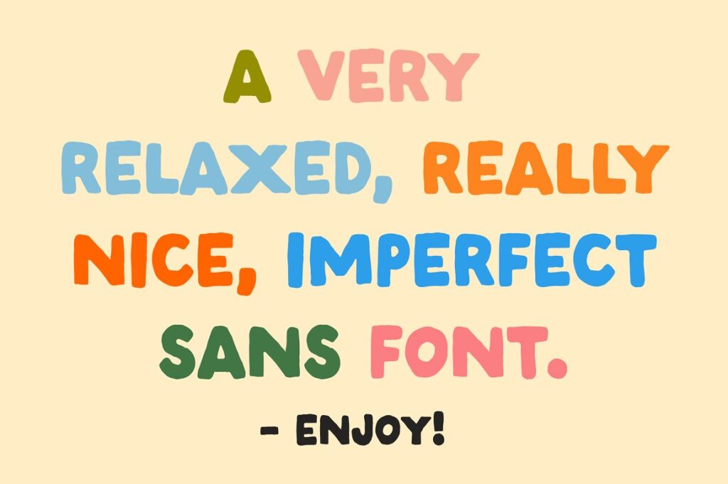 A handwritten sans serif font