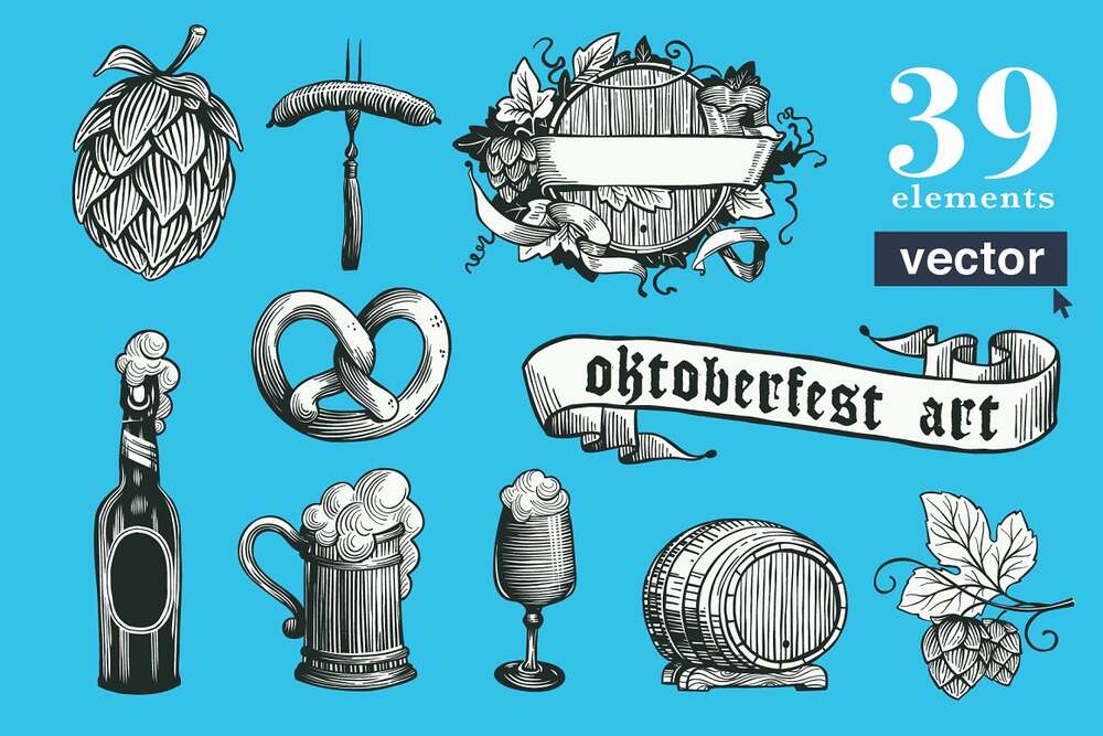 Oktoberfest vector set