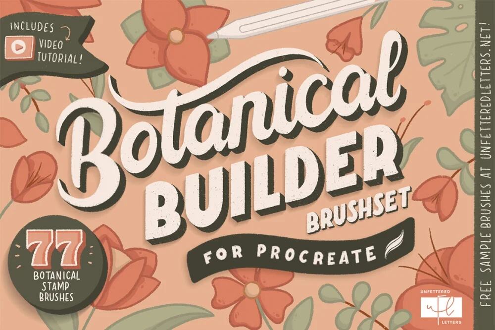 A botanical builder brushset for procreate