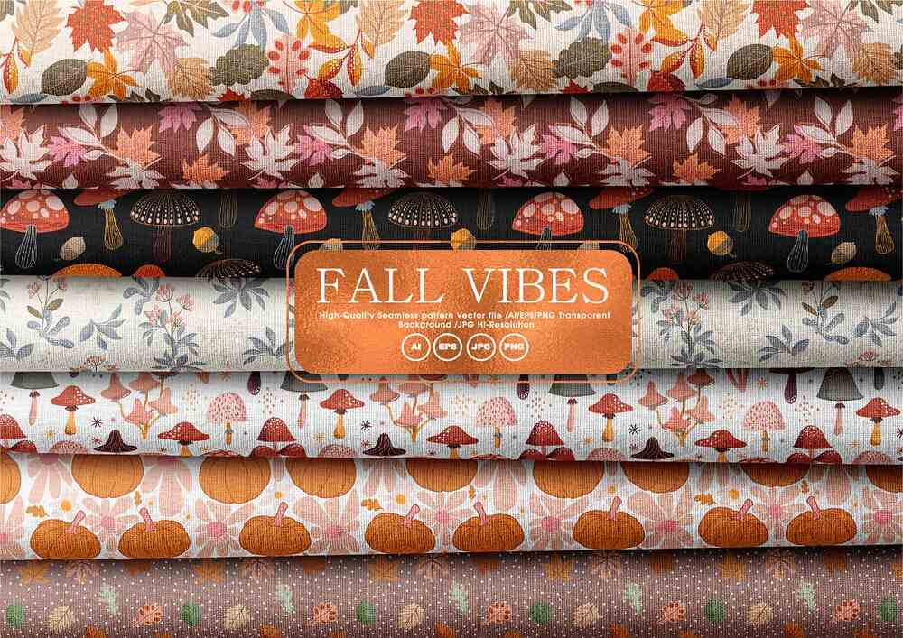 A fall vibes pattern set