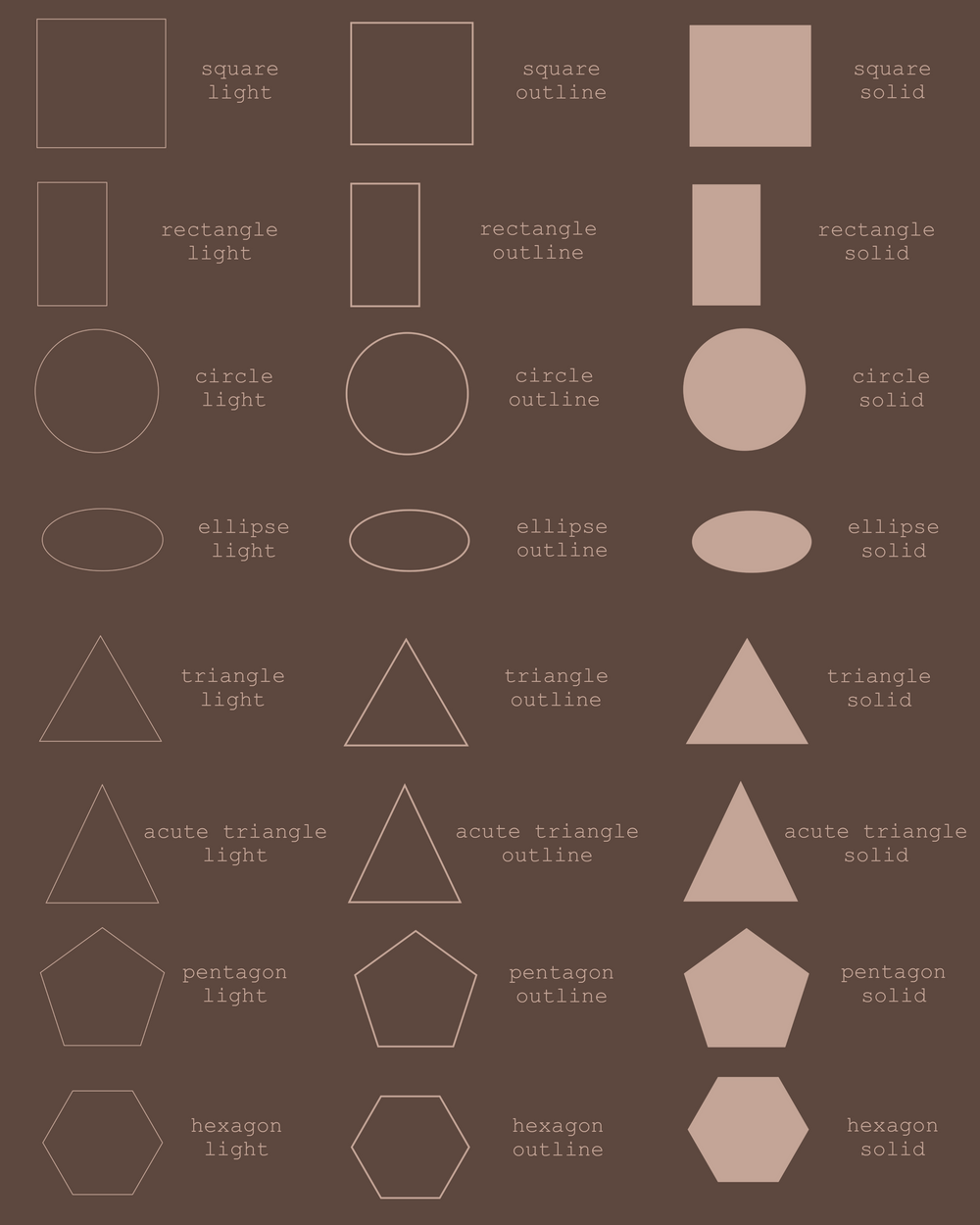 A free shape stamp brushes for procreate