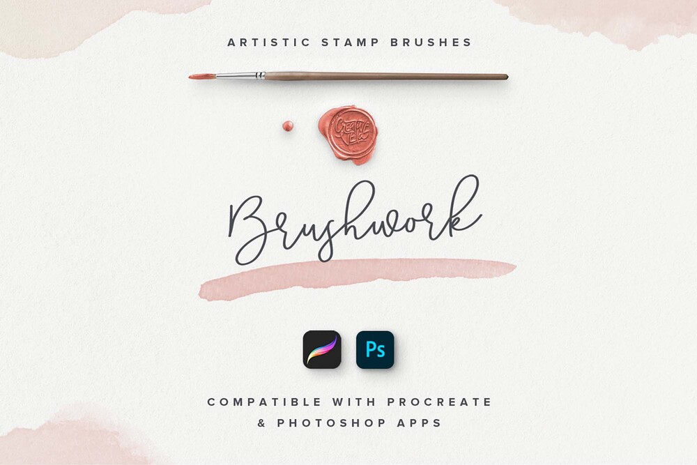 A free stamp brushes for procreate