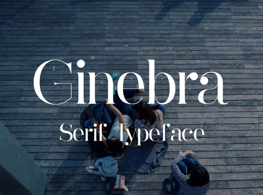 A free luxury serif typeface