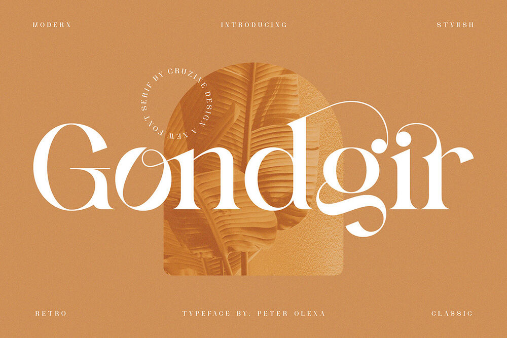 A modern and stylish retro typeface