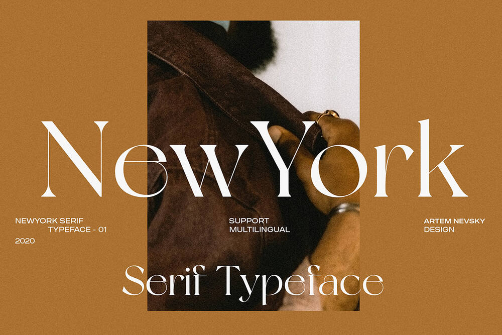 A free modern serif typeface
