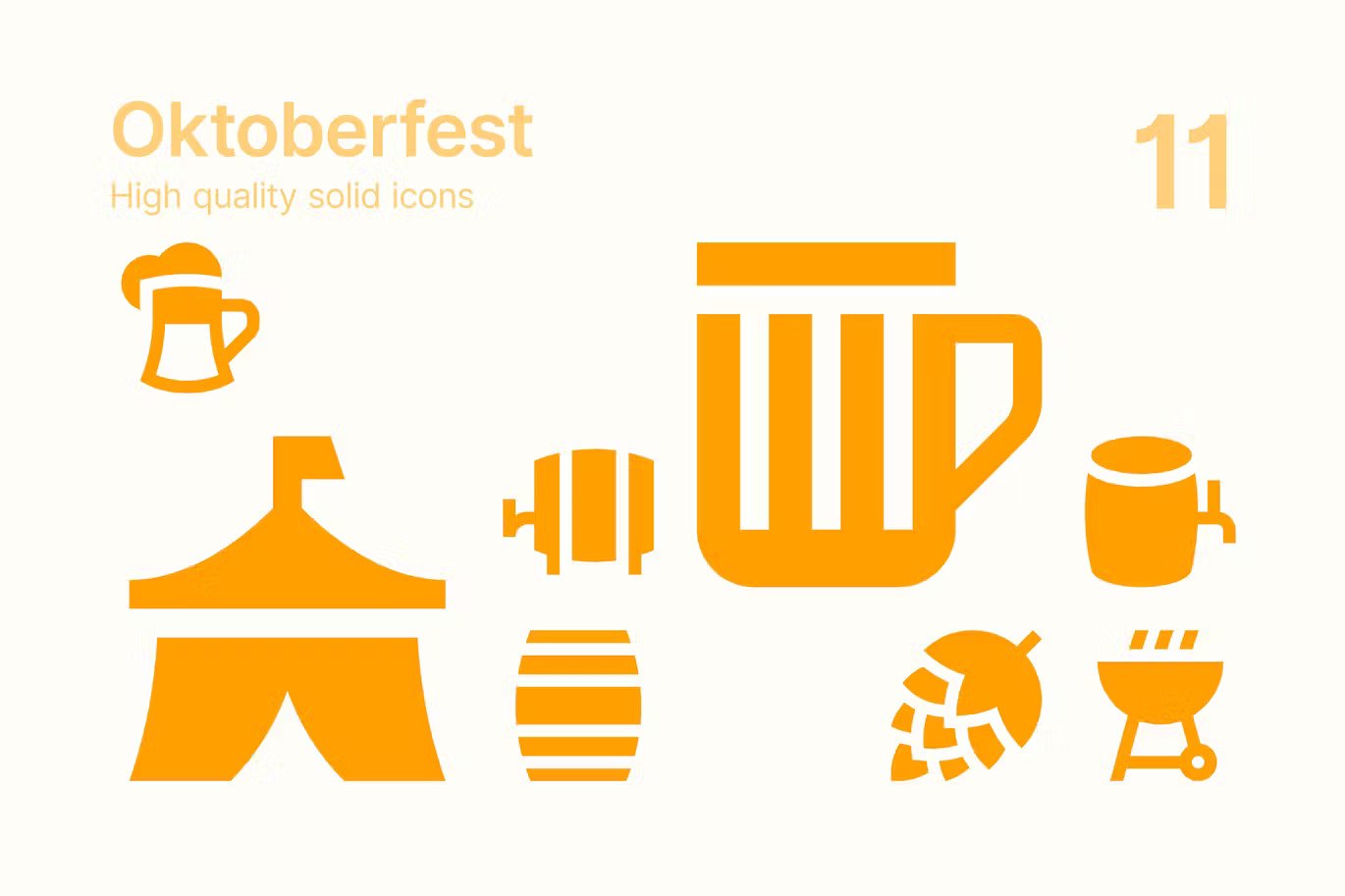 An oktoberfest icon pack