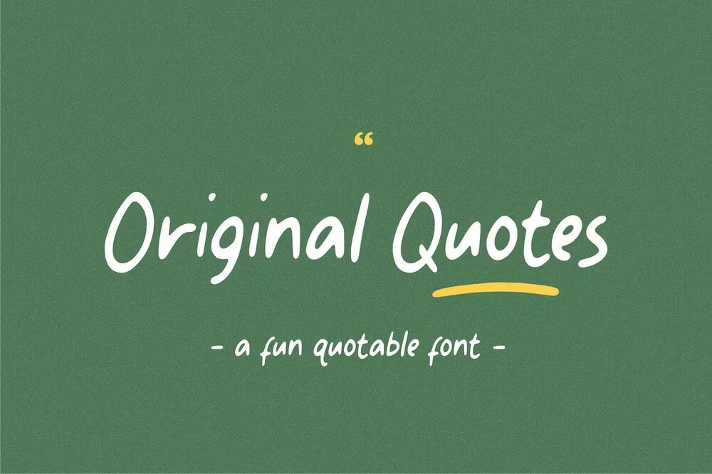 A fun quotable font