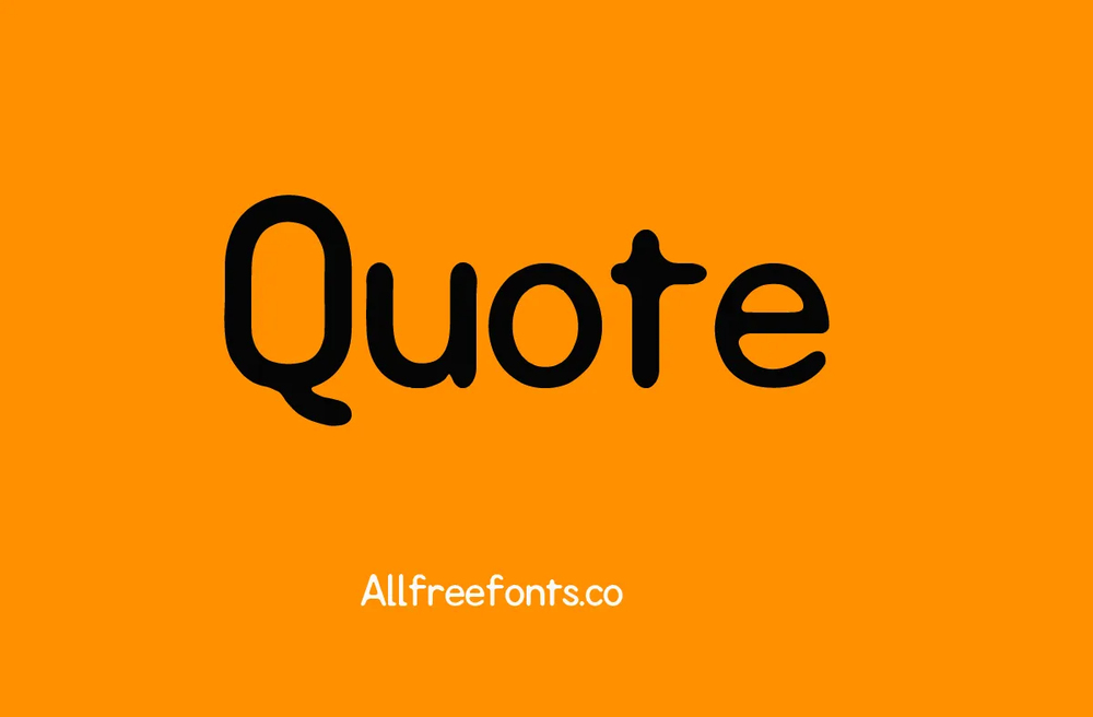 A quotable sans serif font