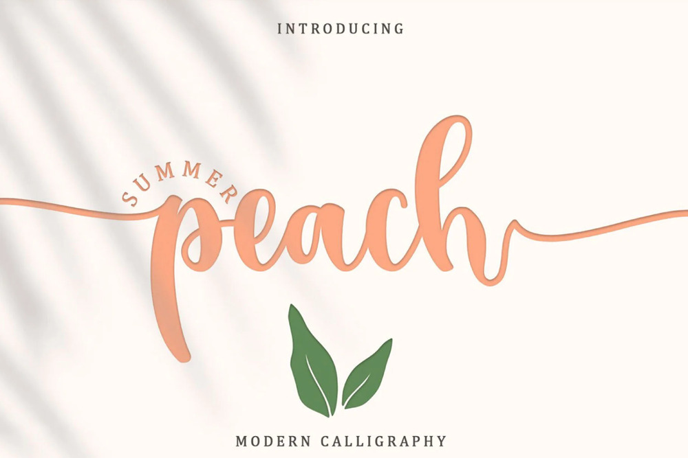 A free modern calligraphy font