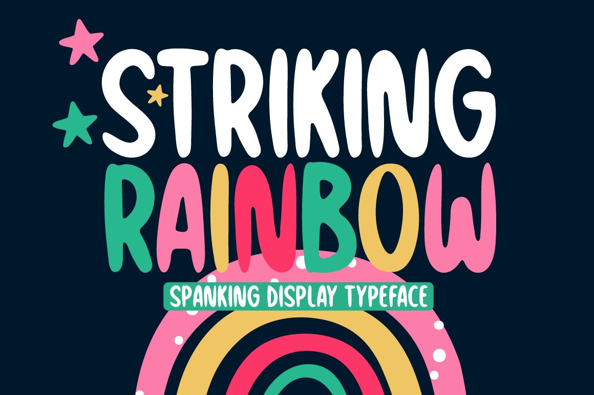 A spanking display typeface