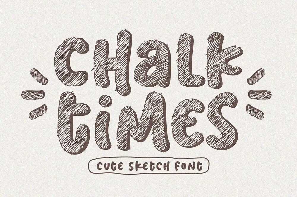 A cute sketch font