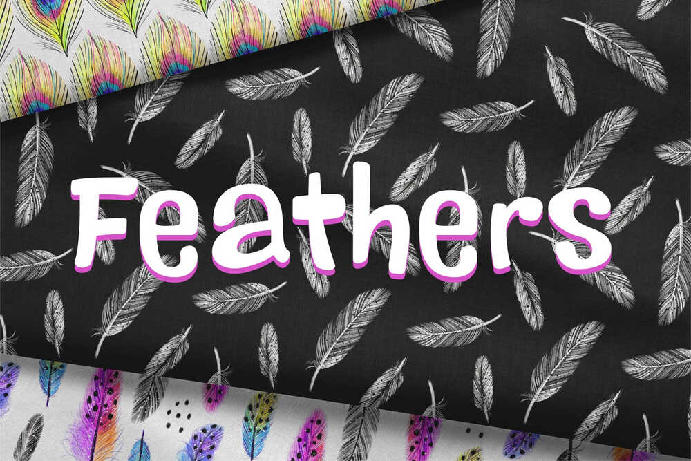 A feathers pattern collection