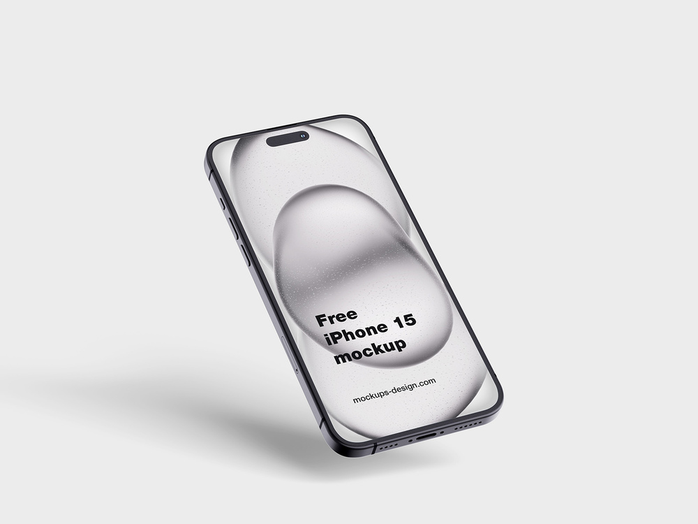 A free iphone 15 mockup set