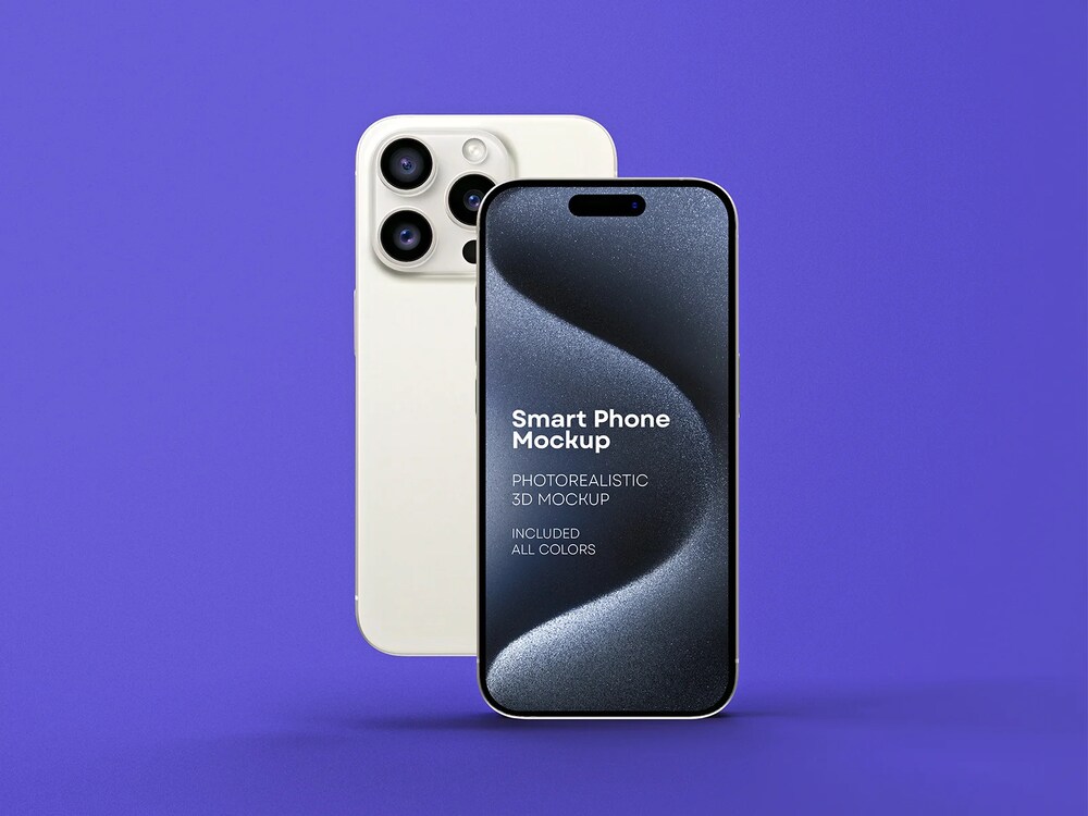 A free iphone 15 pro mockup