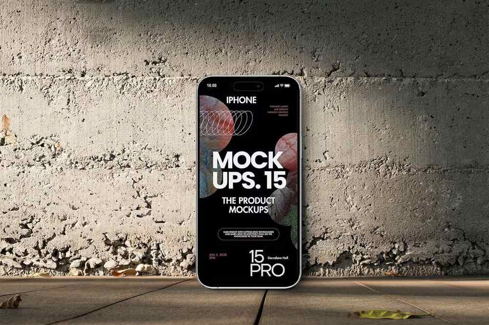 iPhone 15 plus mockup template