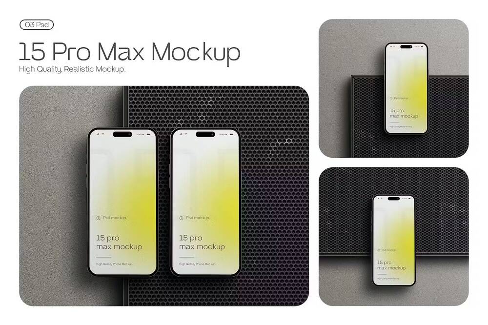iPhone 15 pro max mockup collection
