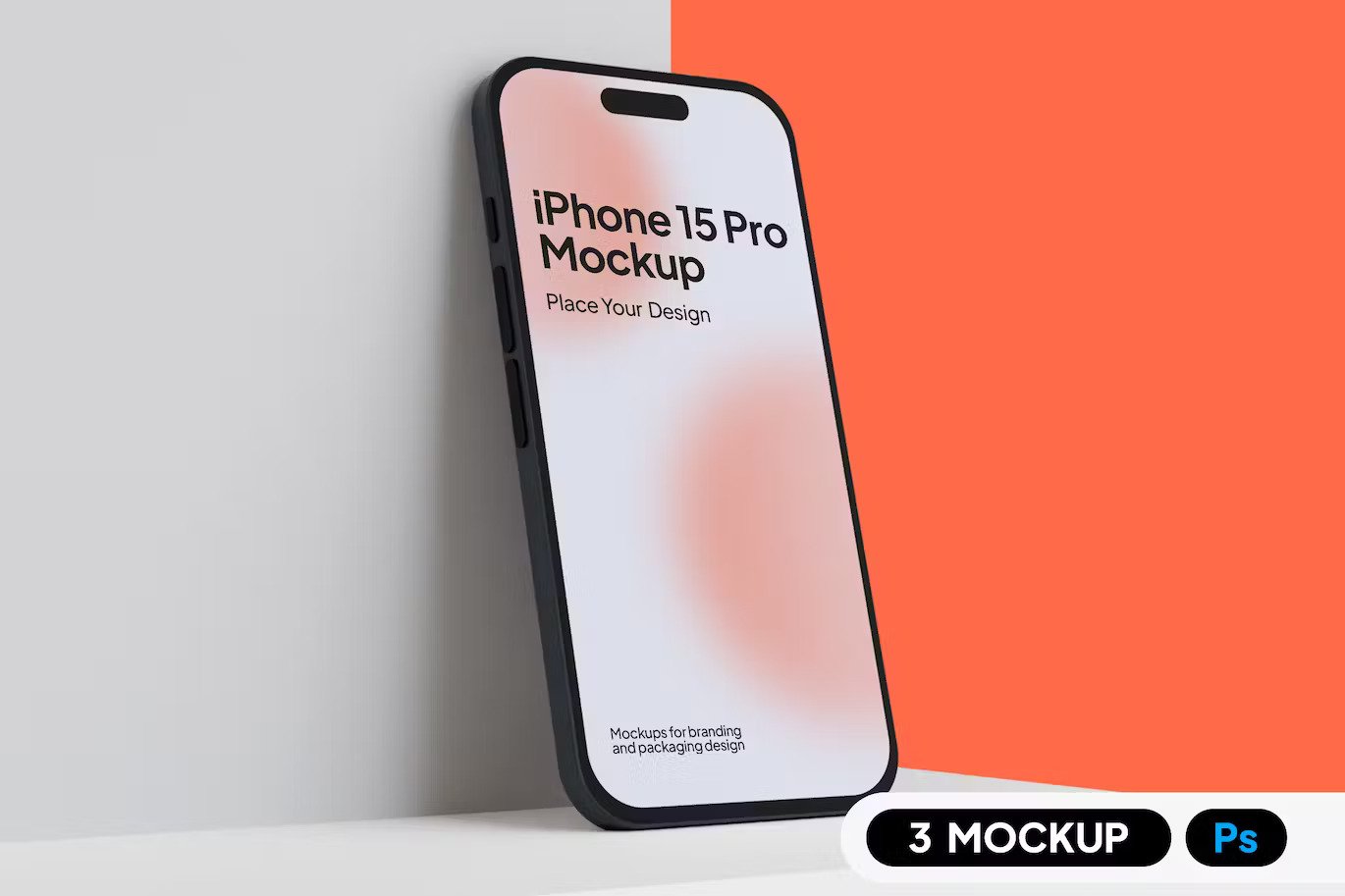 A minimalist iphone pro mockup