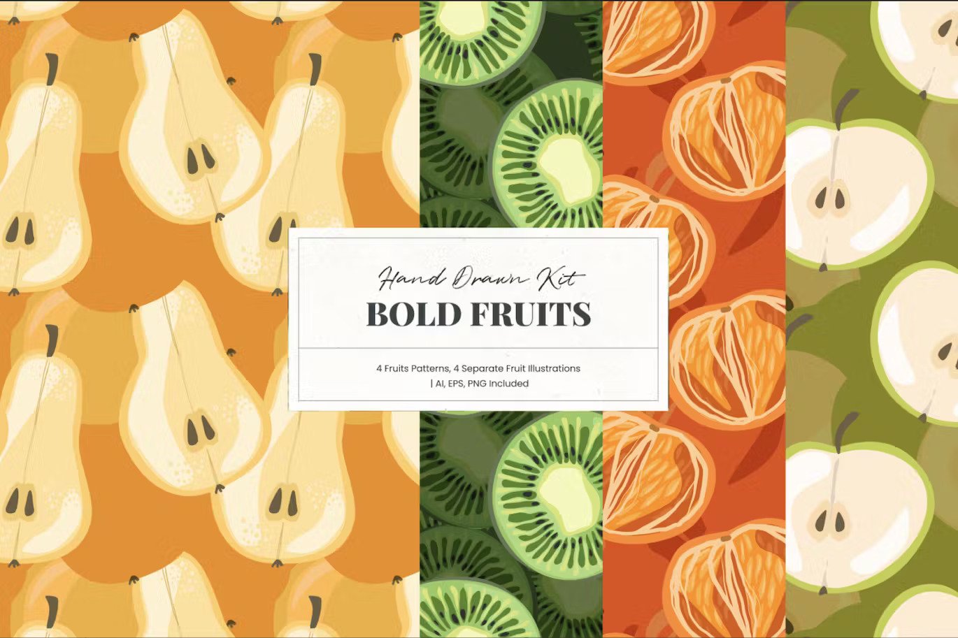 A bold fruit hand drawn kit