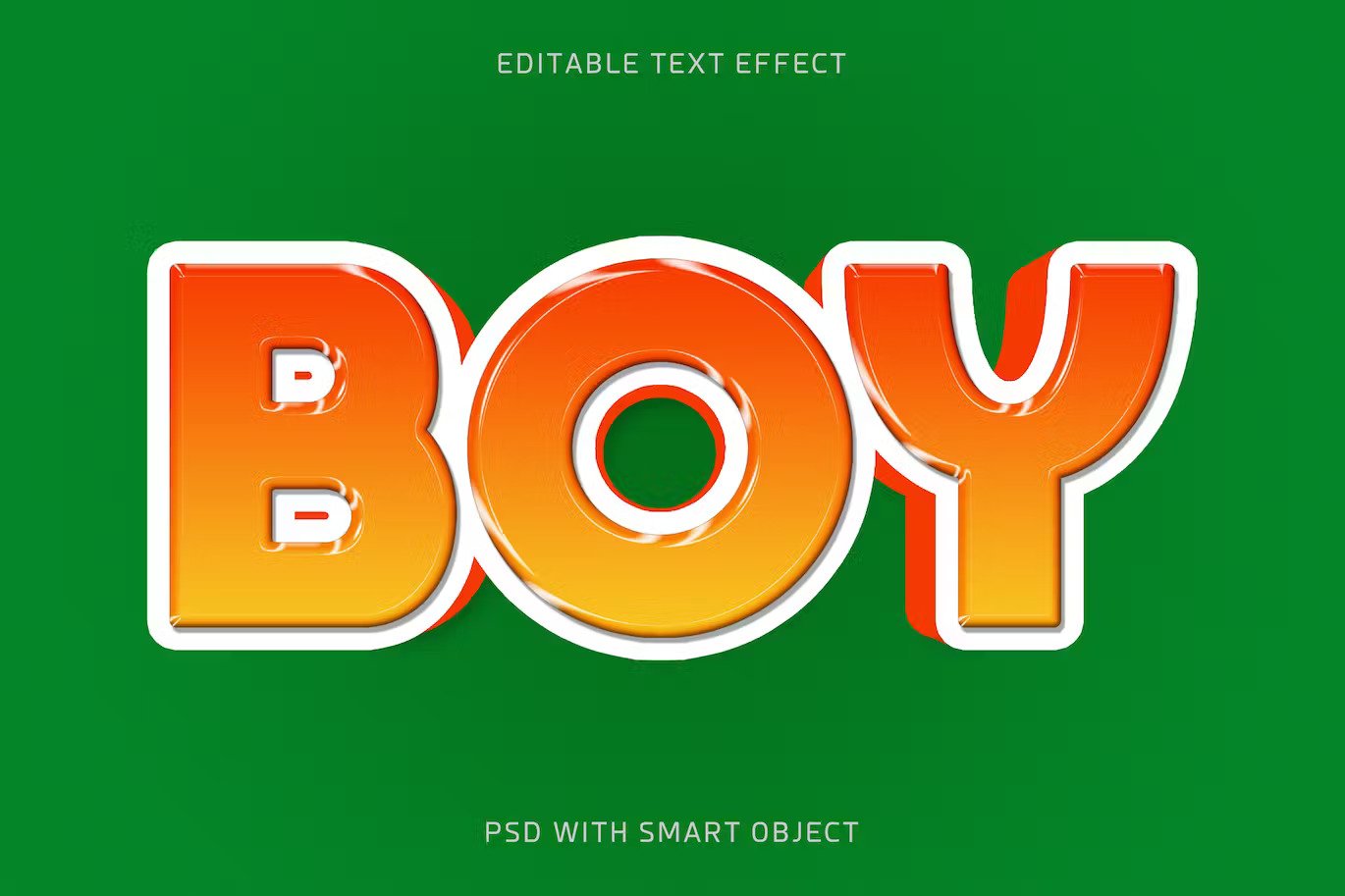 A editable text effect in cartoon style