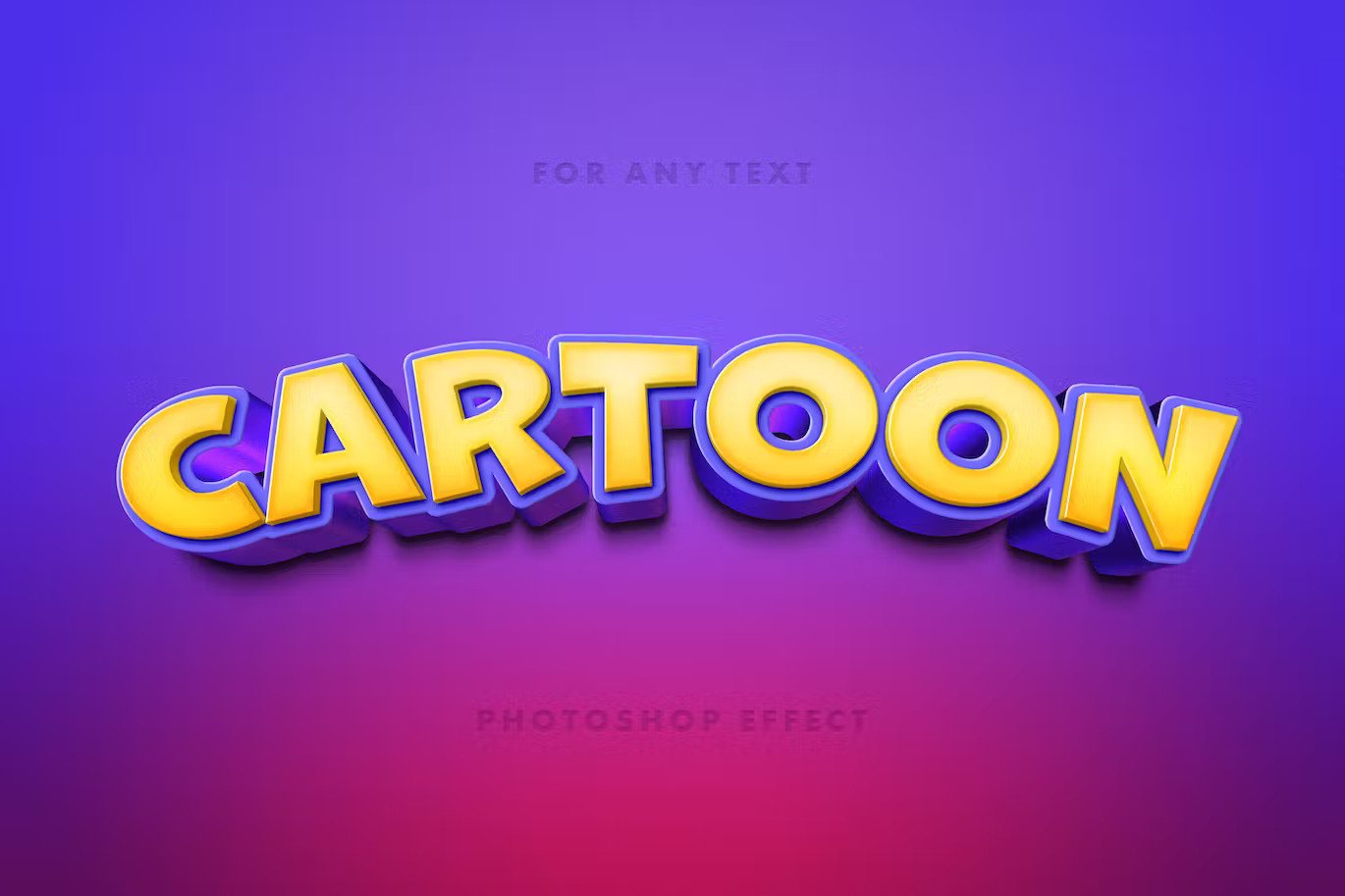 A artoon text effect for photoshop