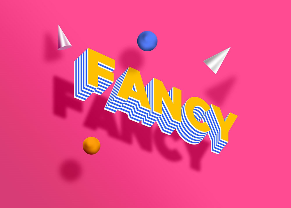 A free fancy text effect for photoshop