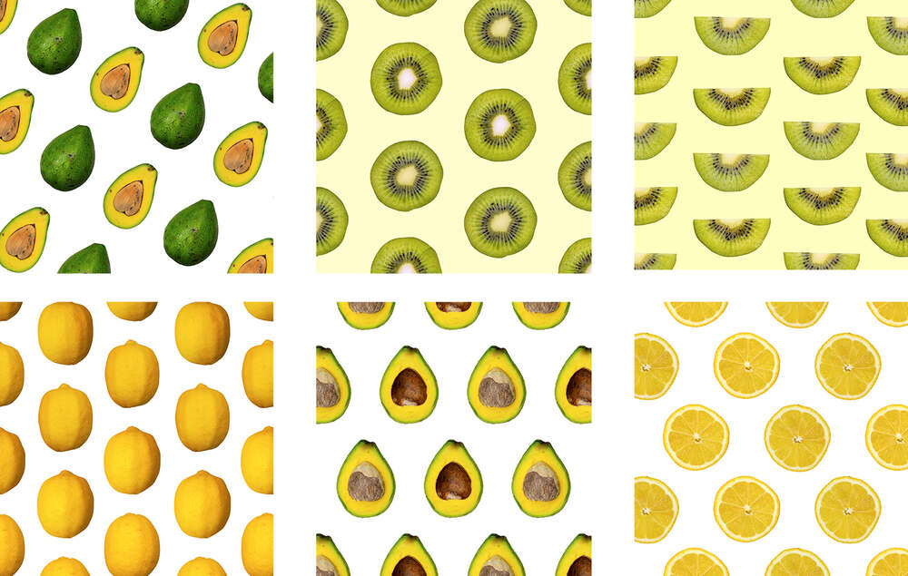 A free fruit pattern set