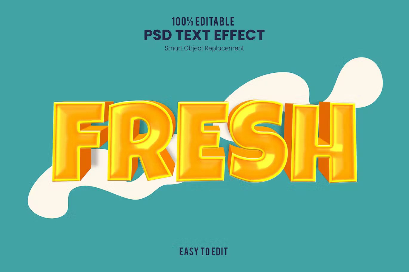 A 3d cartoon text effect