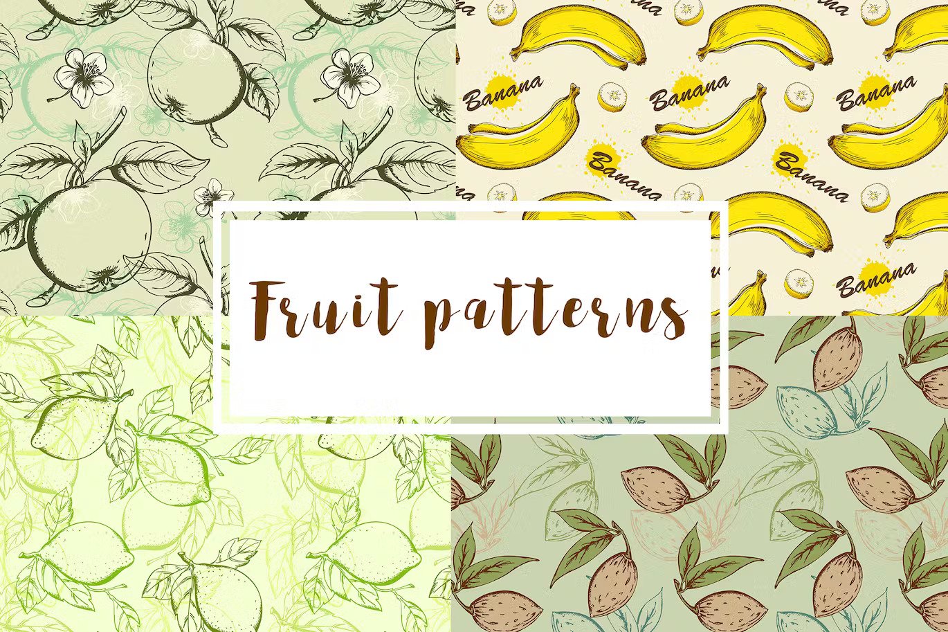 A fruit seamless patterns