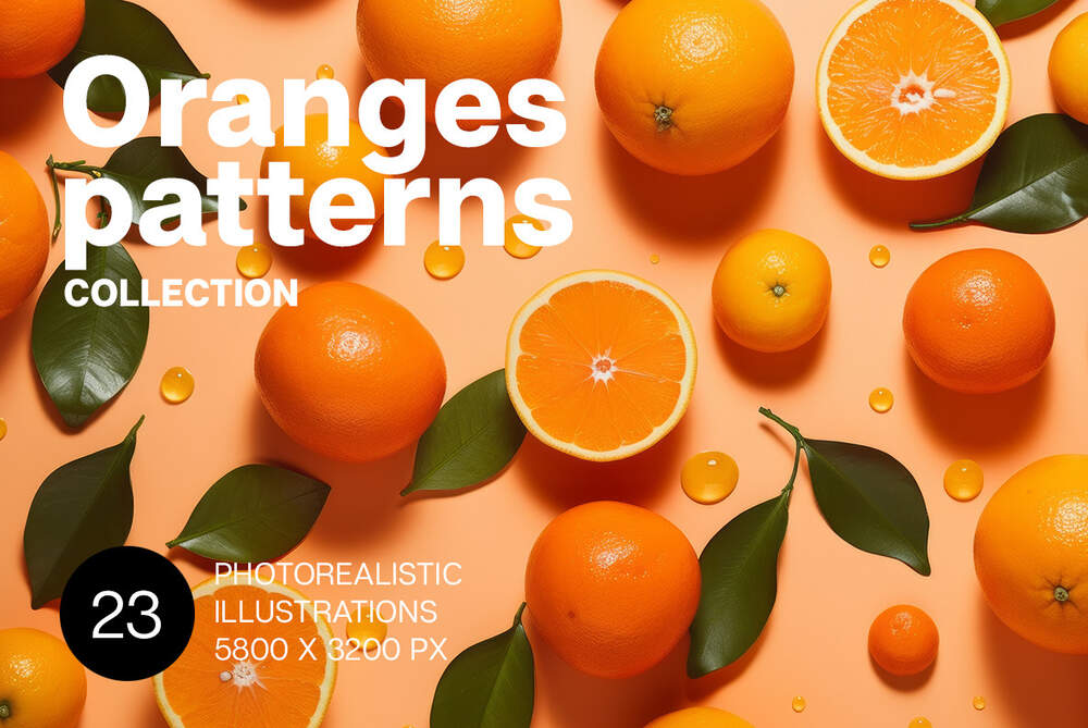 Oranges patterns collection