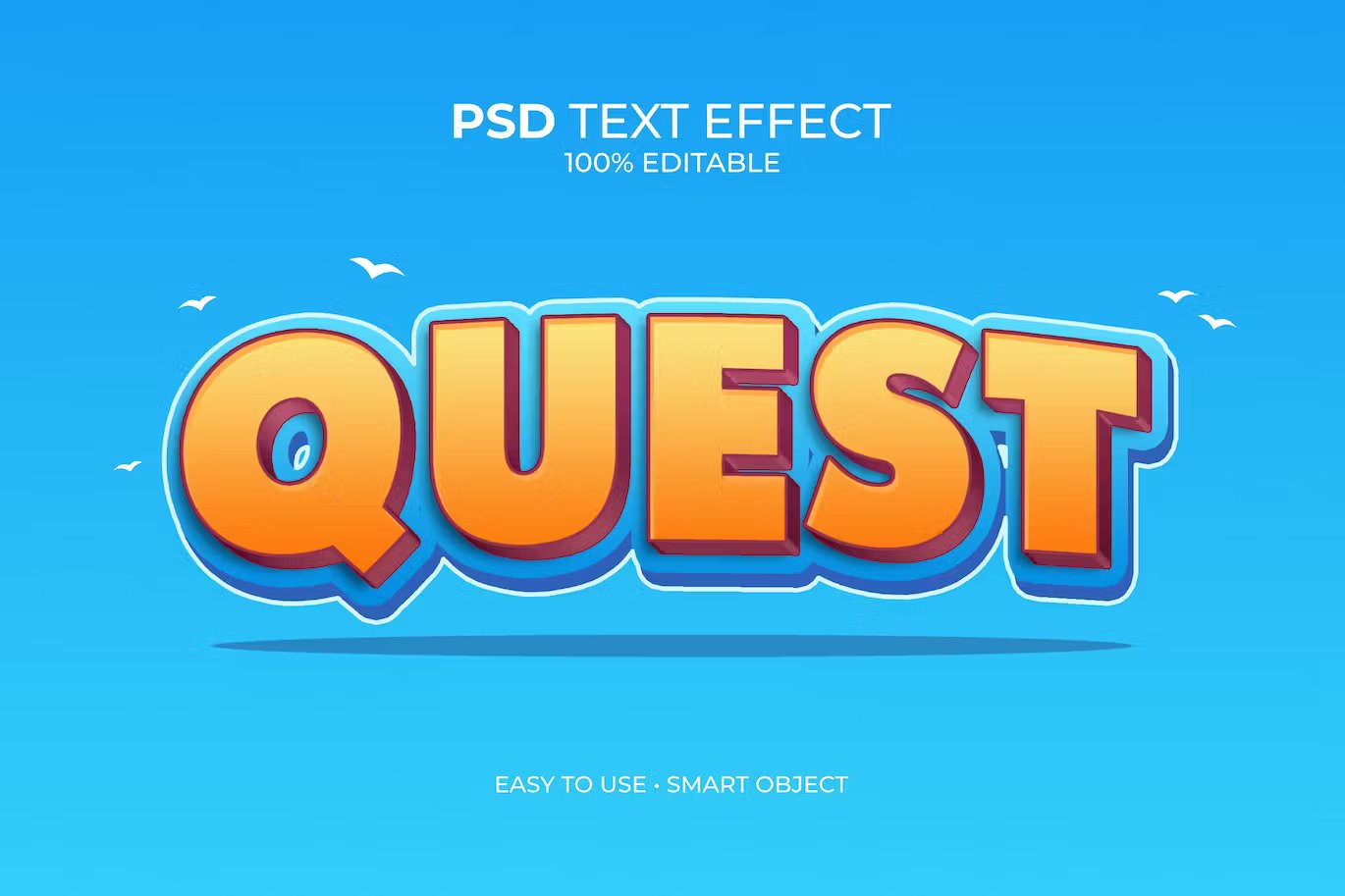 A photoshop cartoon text effect