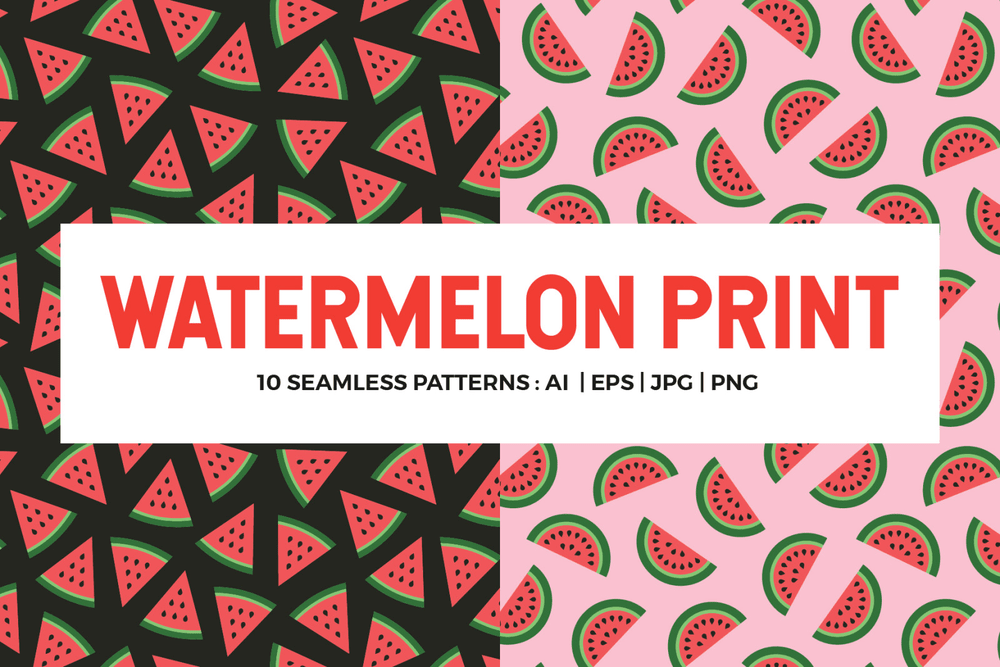 A seamless watermelon patterns