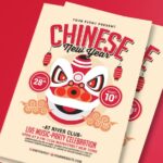 A chinese new year flyer templates