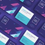 Colorful business card templates