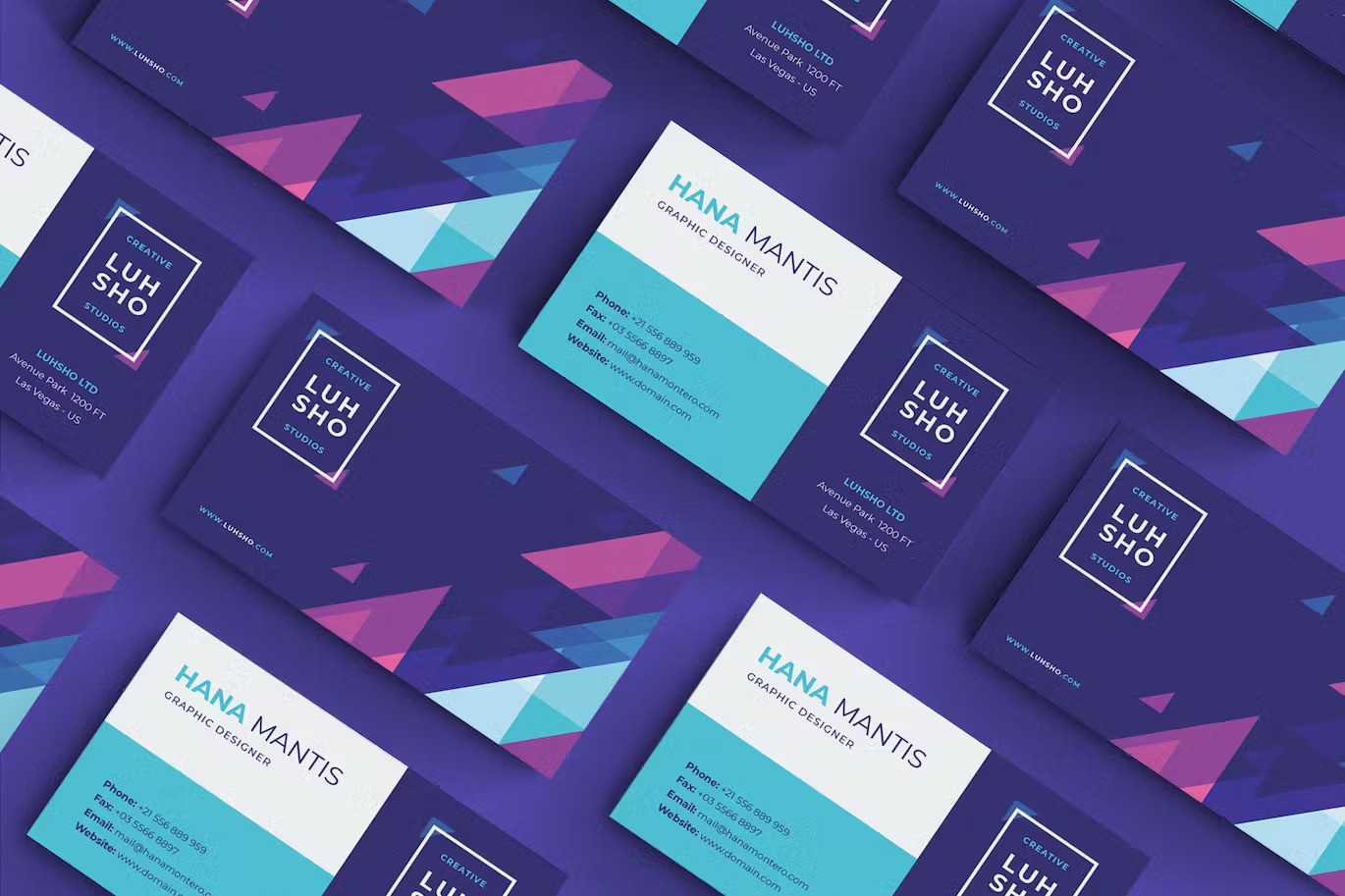 Colorful business card templates