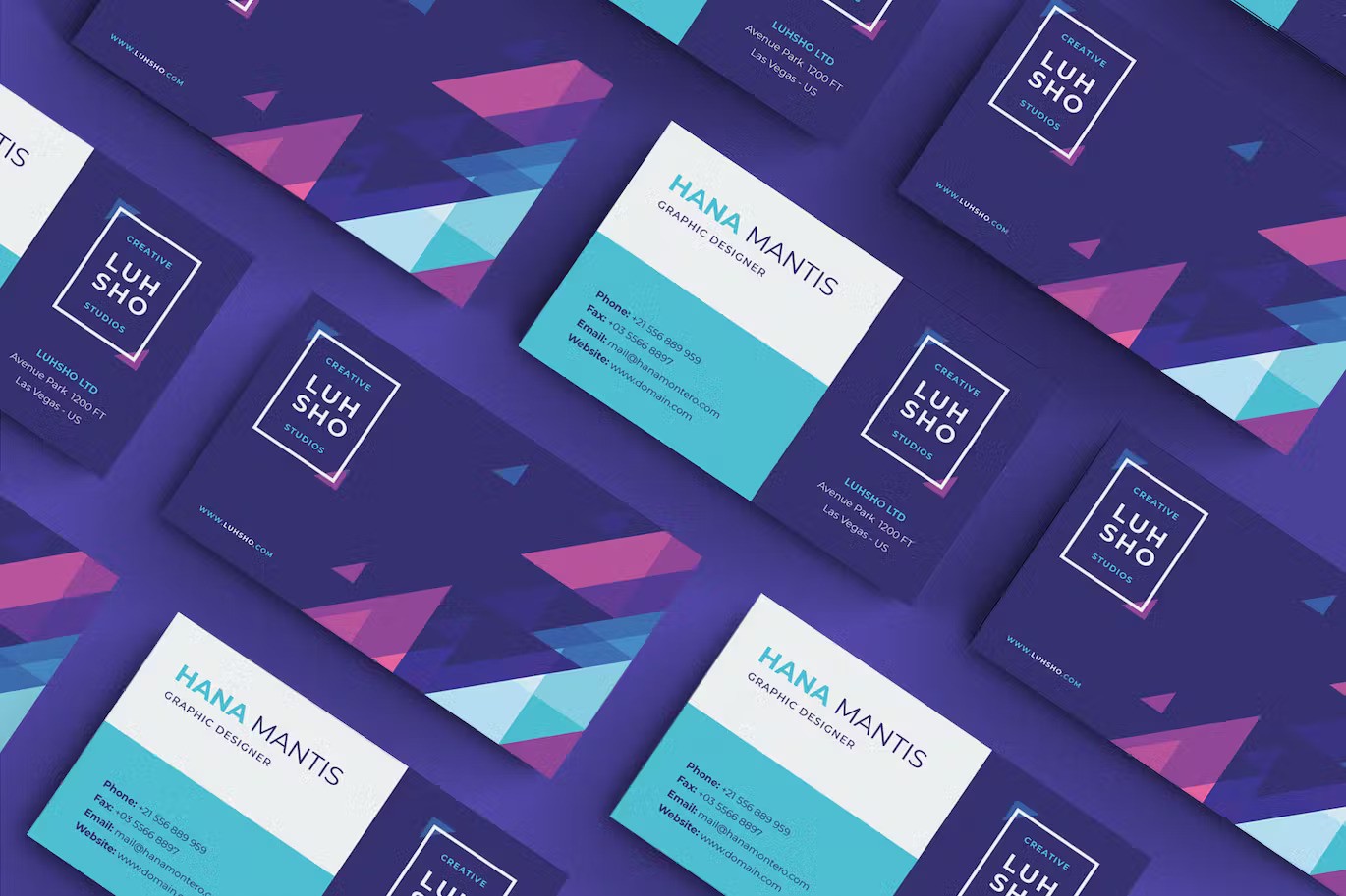 A creative business card template