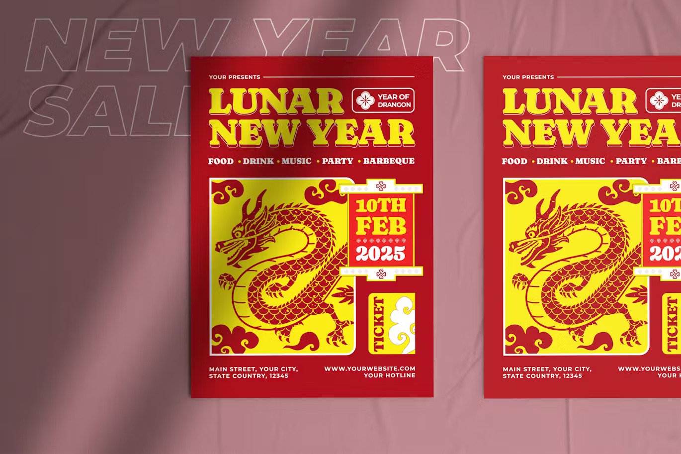 A lunar new year flyer