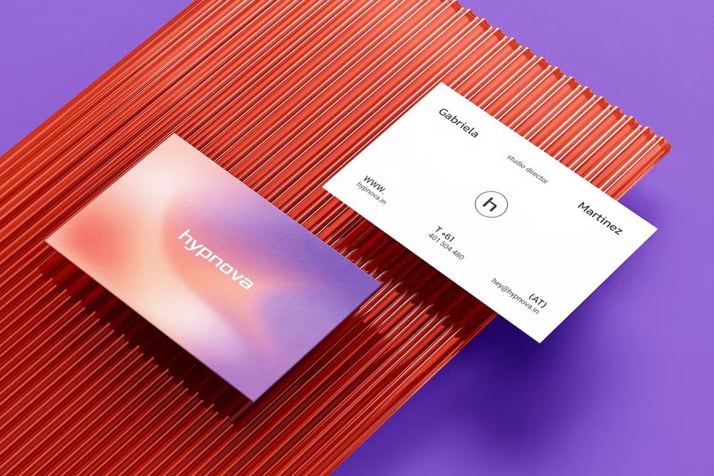 A modern business card