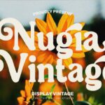 A free vintage display font