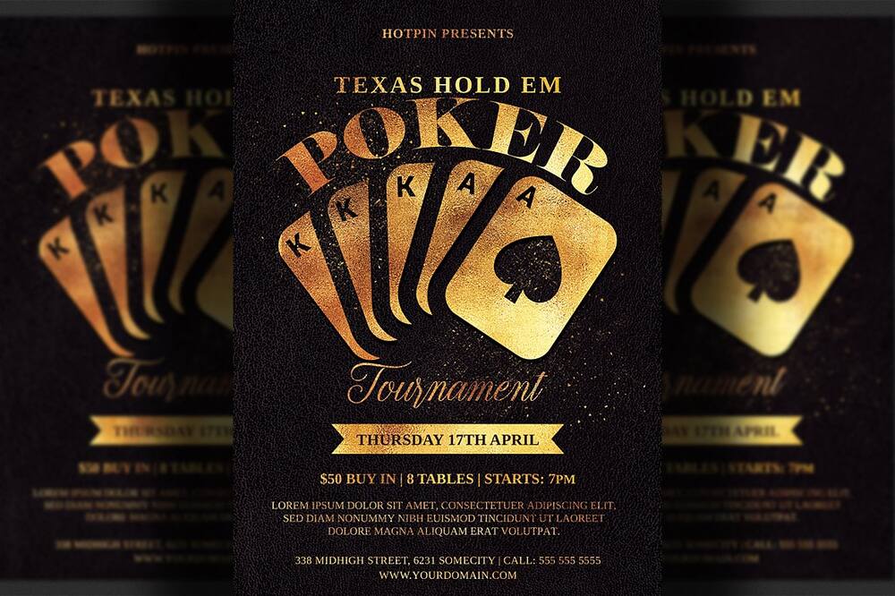 A poker flyer template
