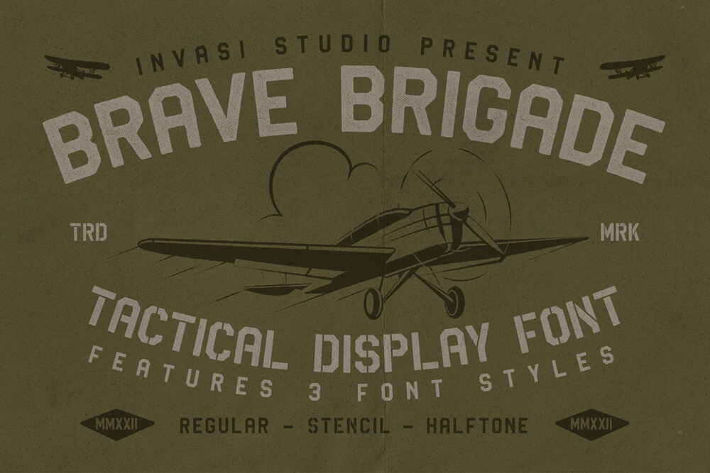 A tactual stencil display font