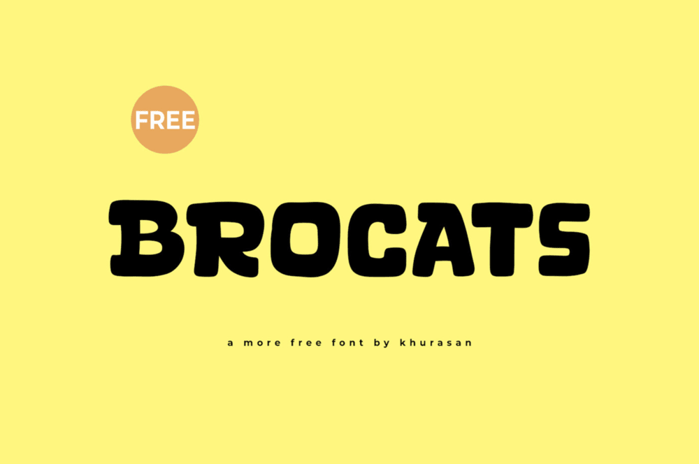 A free bold all caps font