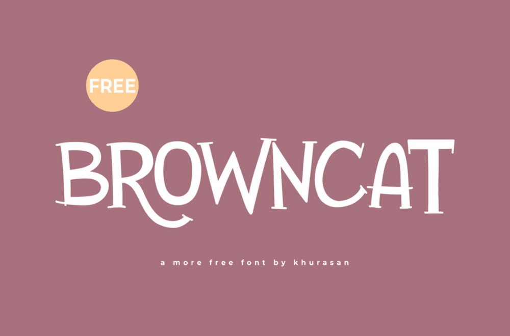 A free display serif font