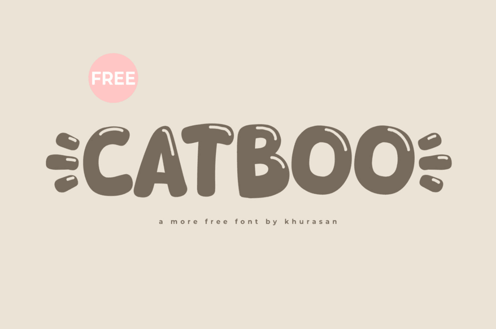 A free fat all caps font